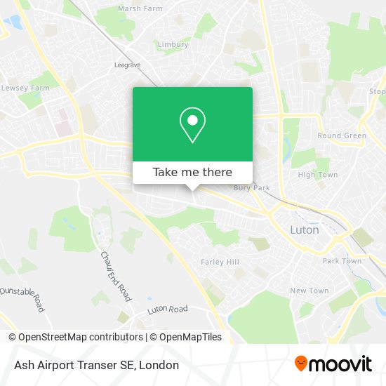 Ash Airport Transer SE map