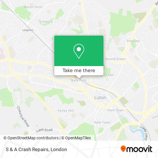 S & A Crash Repairs map
