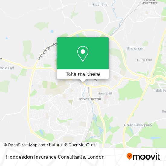 Hoddesdon Insurance Consultants map