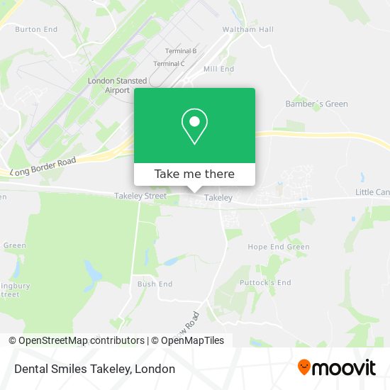 Dental Smiles Takeley map