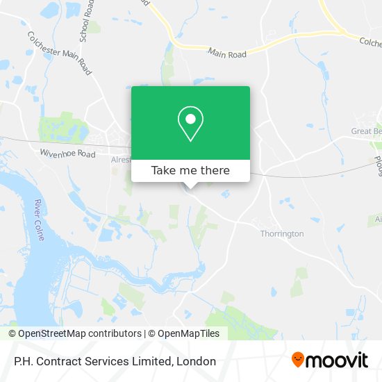 P.H. Contract Services Limited map