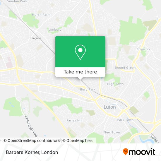 Barbers Korner map
