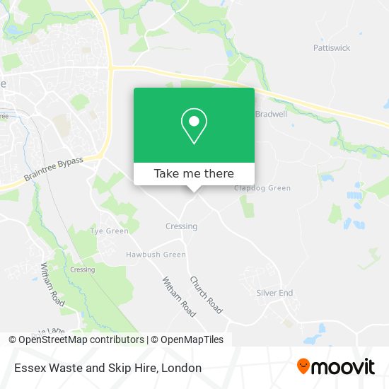 Essex Waste and Skip Hire map