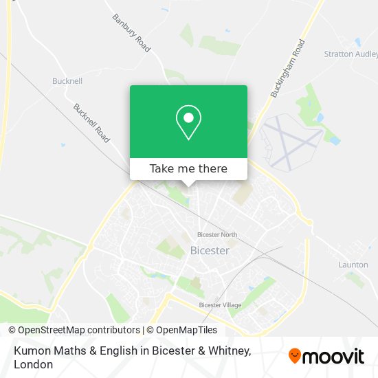 Kumon Maths & English in Bicester & Whitney map