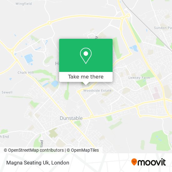 Magna Seating Uk map