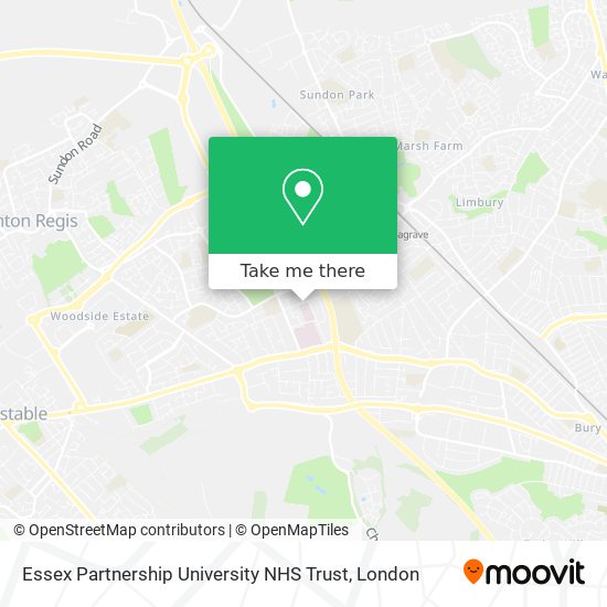 Essex Partnership University NHS Trust map