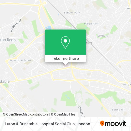 Luton & Dunstable Hospital Social Club map