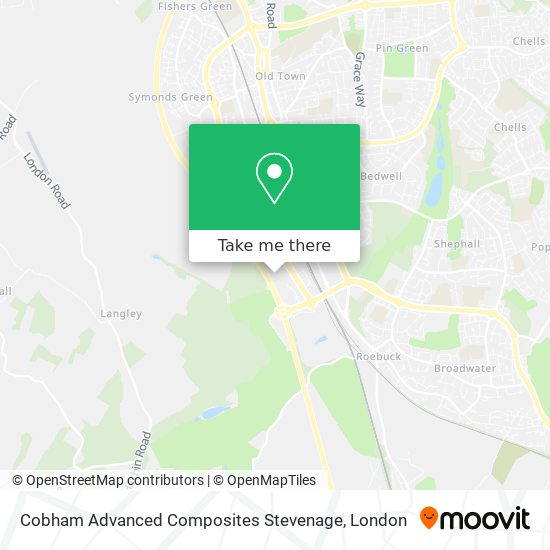 Cobham Advanced Composites Stevenage map