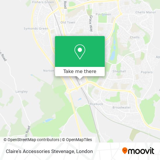 Claire's Accessories Stevenage map