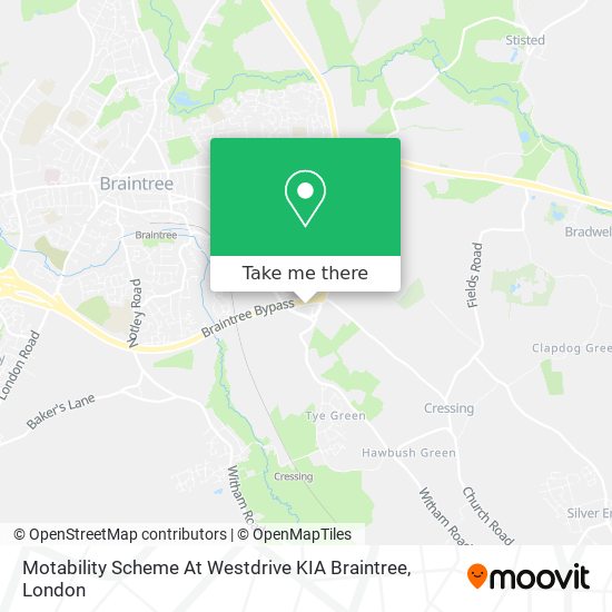 Motability Scheme At Westdrive KIA Braintree map