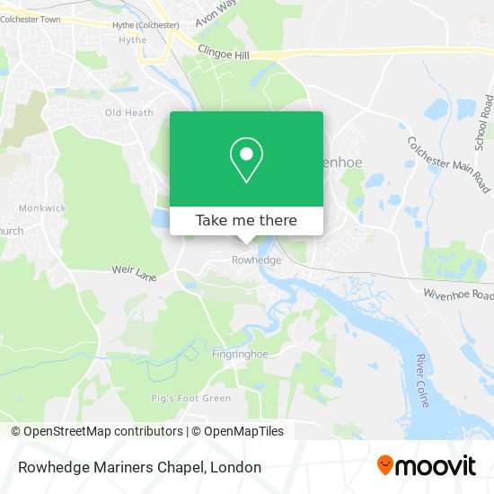 Rowhedge Mariners Chapel map