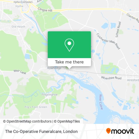 The Co-Operative Funeralcare map