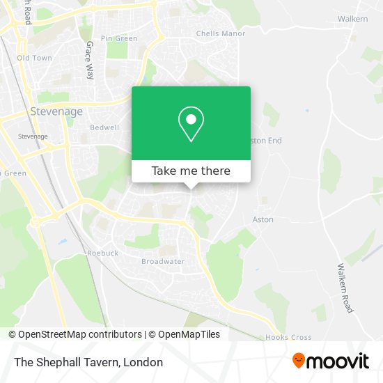 The Shephall Tavern map