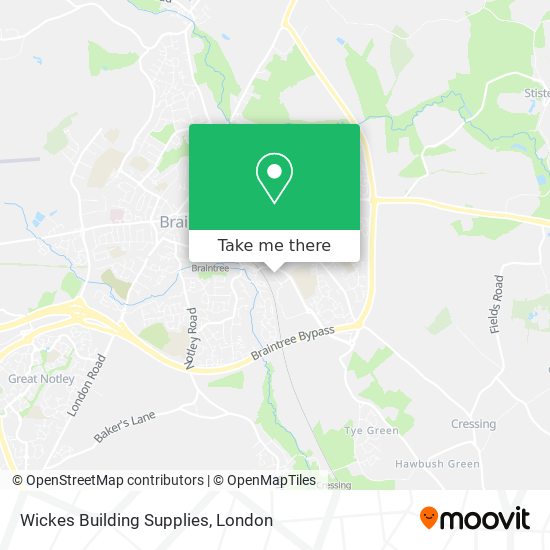 Wickes Building Supplies map
