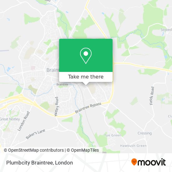 Plumbcity Braintree map