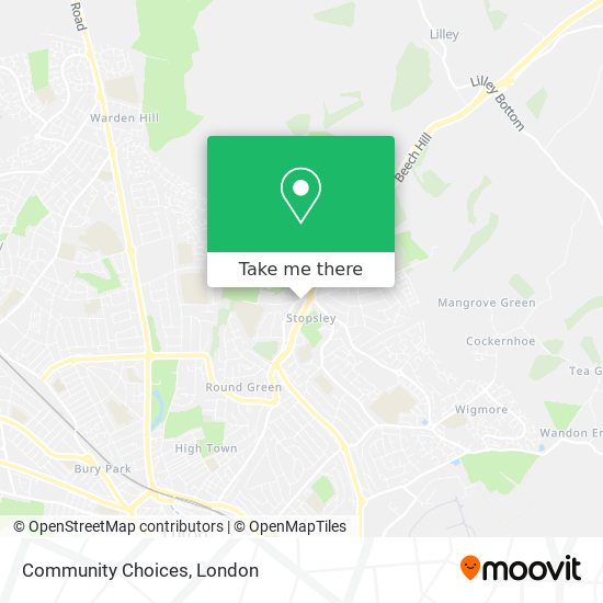 Community Choices map