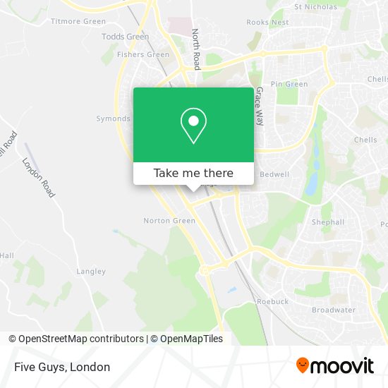Five Guys map