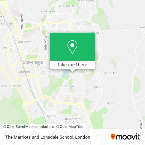 The Marriots and Lonsdale School map