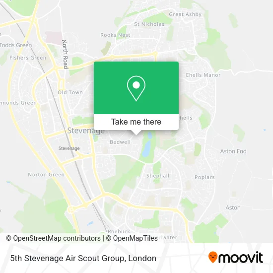 5th Stevenage Air Scout Group map