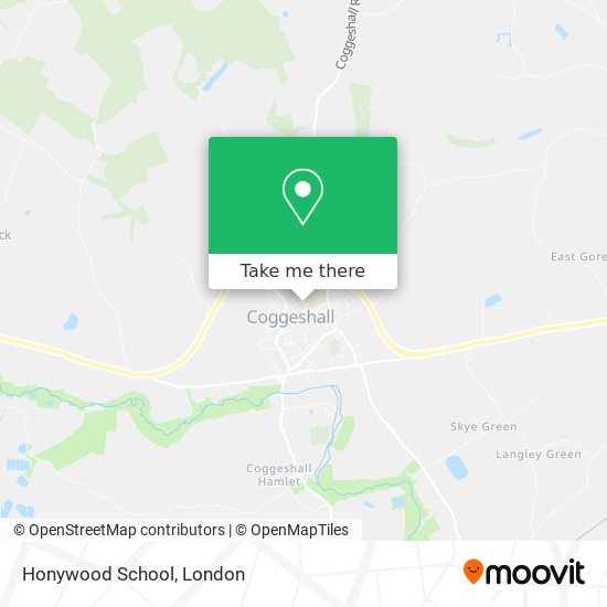 Honywood School map