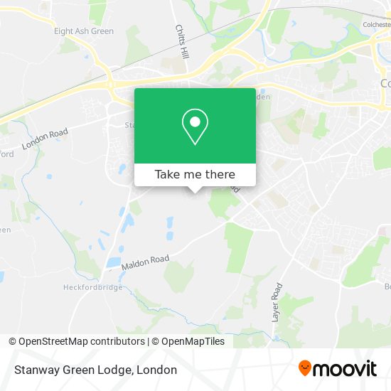 Stanway Green Lodge map