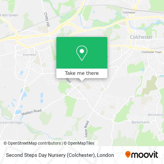 Second Steps Day Nursery (Colchester) map