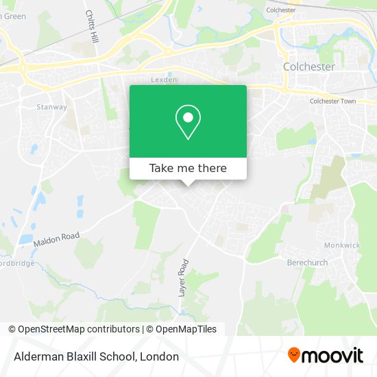 Alderman Blaxill School map