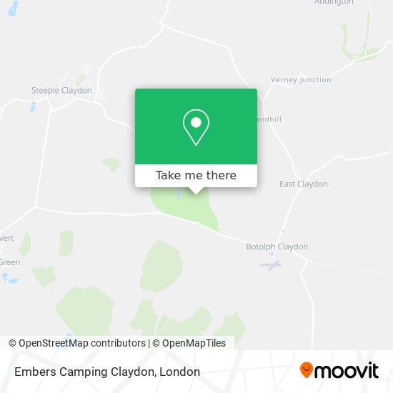 Embers Camping Claydon map