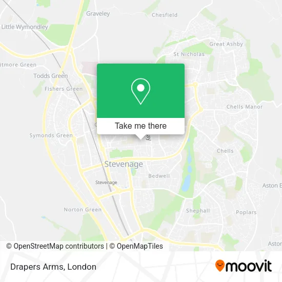 Drapers Arms map