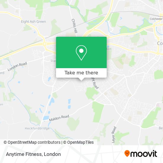 Anytime Fitness map