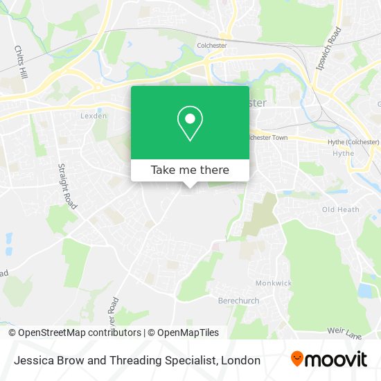 Jessica Brow and Threading Specialist map