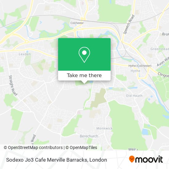 Sodexo Jo3 Cafe Merville Barracks map