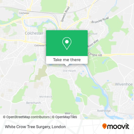 White Crow Tree Surgery map