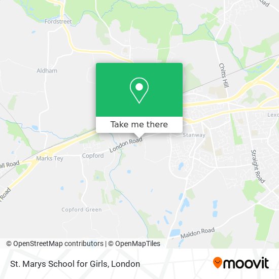 St. Marys School for Girls map