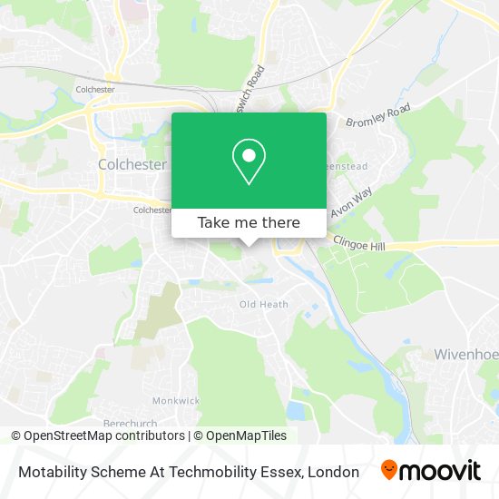 Motability Scheme At Techmobility Essex map