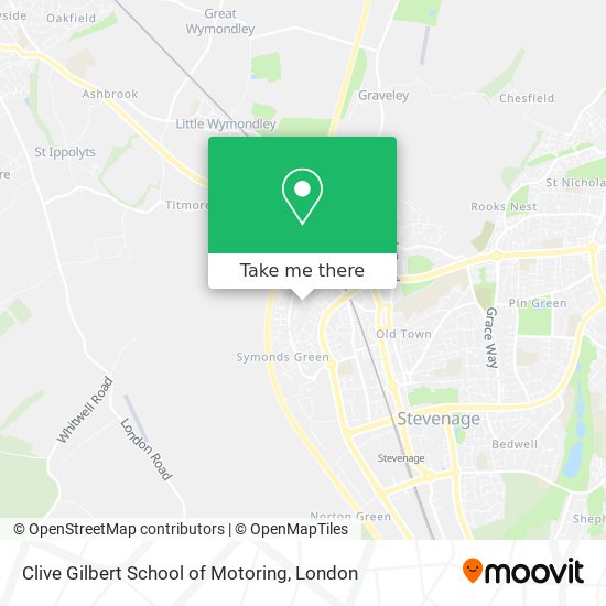 Clive Gilbert School of Motoring map