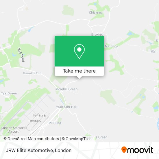 JRW Elite Automotive map