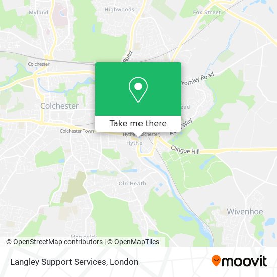 Langley Support Services map