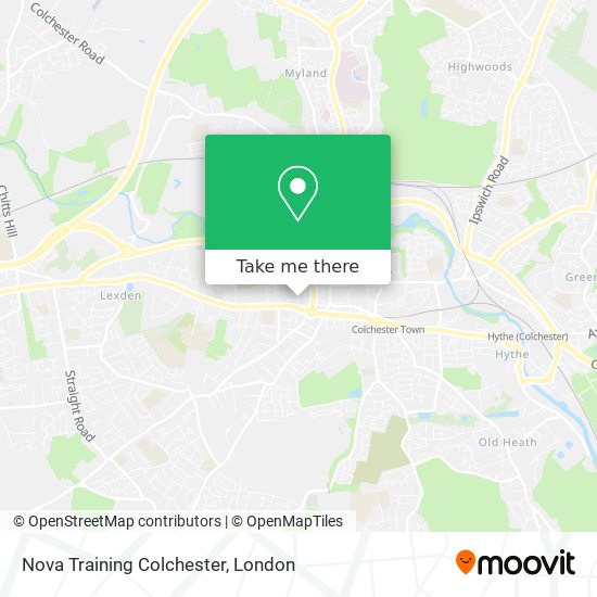 Nova Training Colchester map