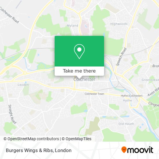 Burgers Wings & Ribs map