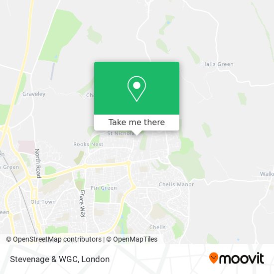 Stevenage & WGC map