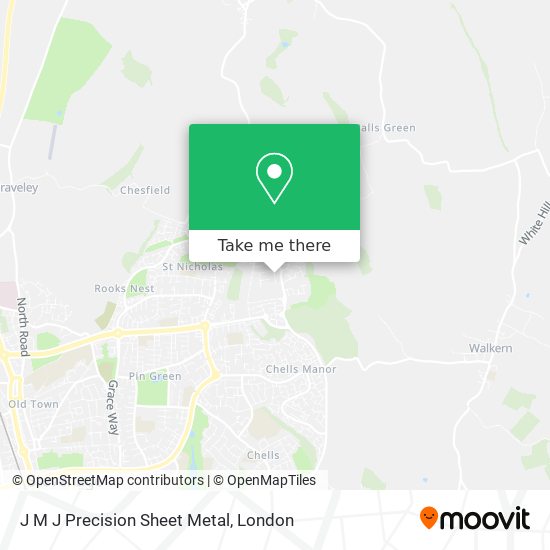 J M J Precision Sheet Metal map