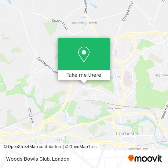 Woods Bowls Club map