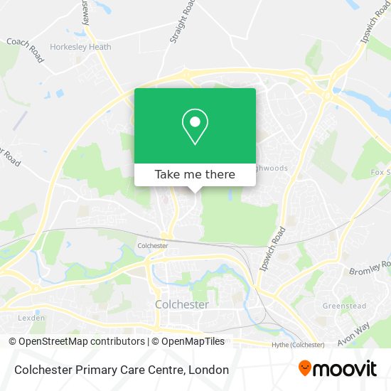 Colchester Primary Care Centre map