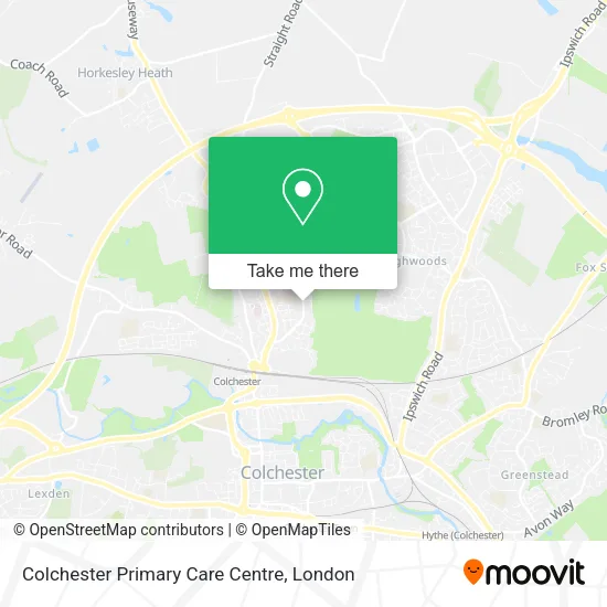 Colchester Primary Care Centre map