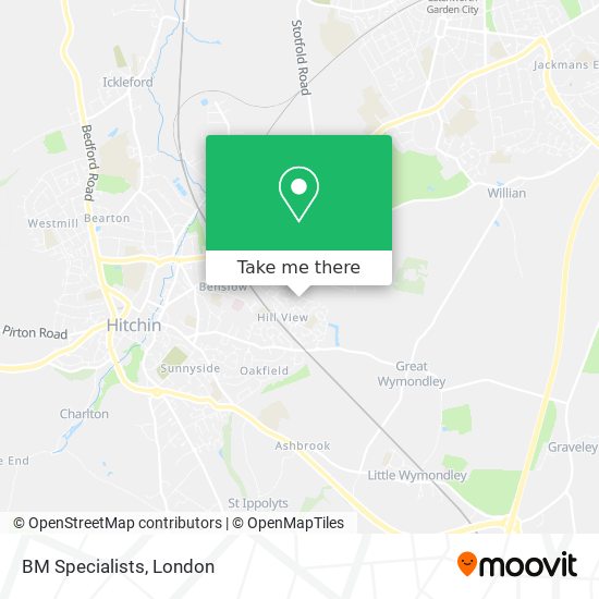 BM Specialists map