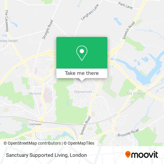 Sanctuary Supported Living map