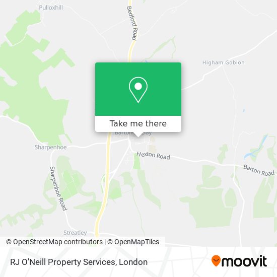 RJ O'Neill Property Services map
