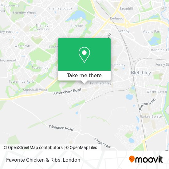 Favorite Chicken & Ribs map