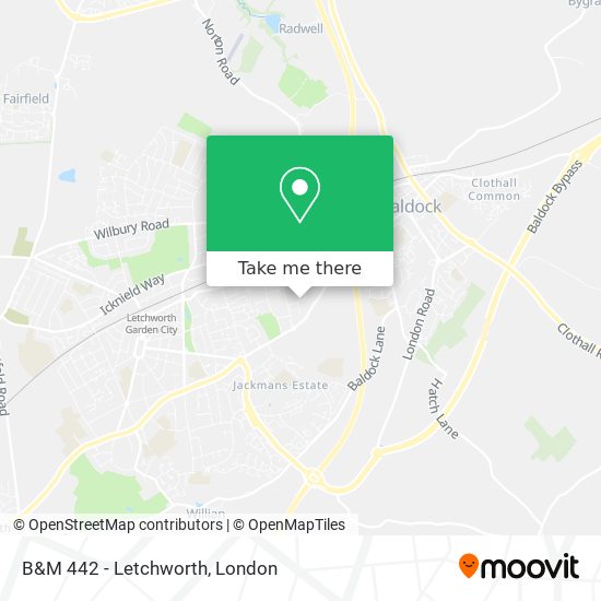 B&M 442 - Letchworth map